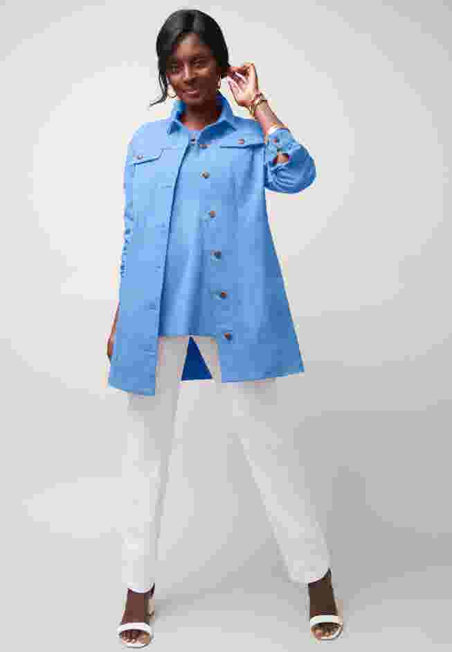 Long Denim Jacket image number 0