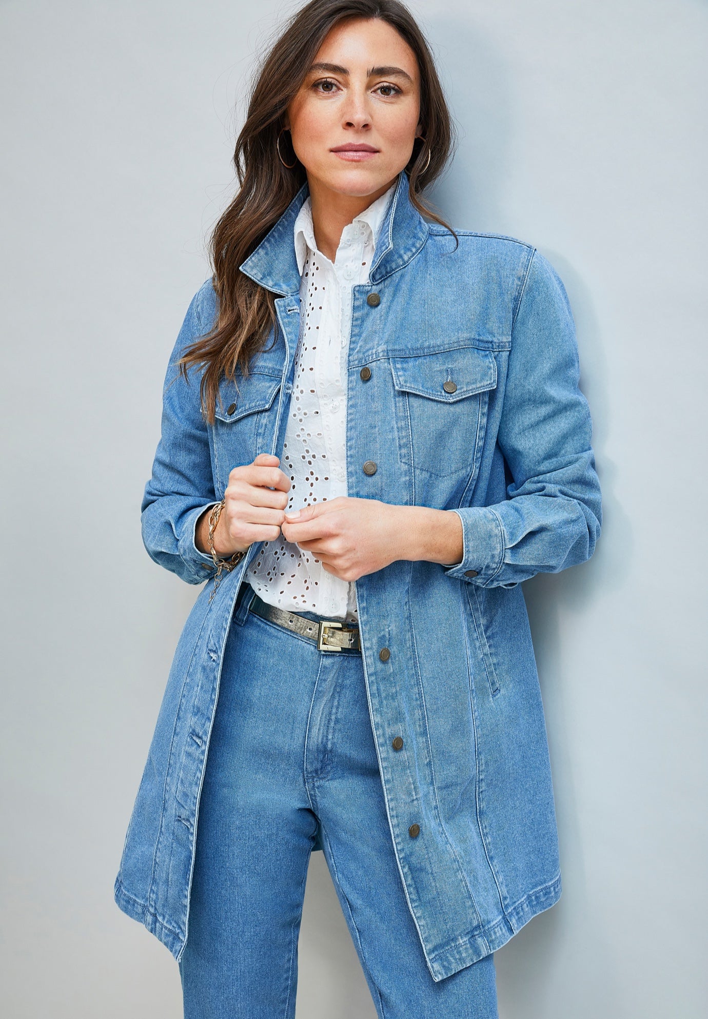 Long Denim Jacket image number 0