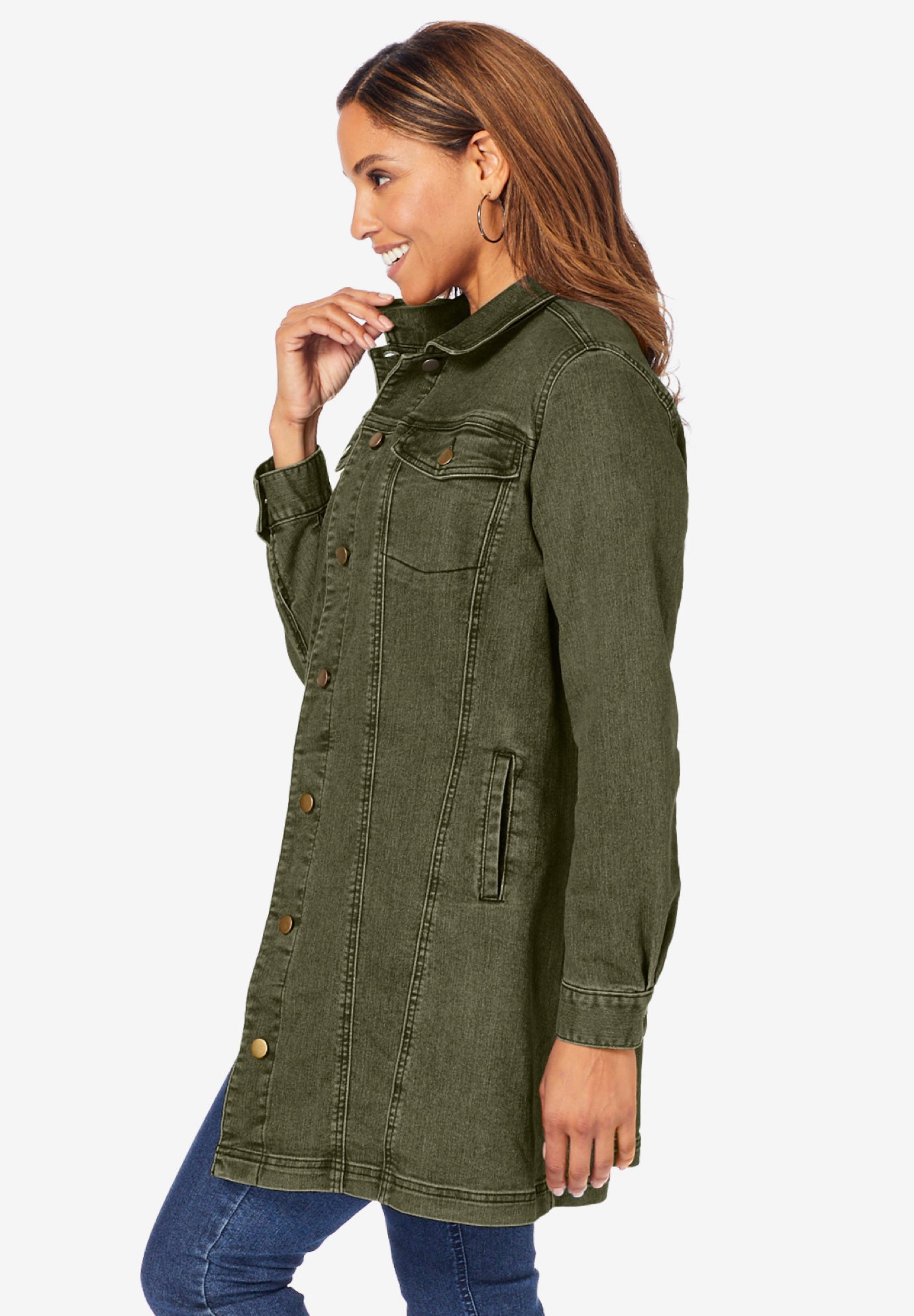 Long Denim Jacket image number 2