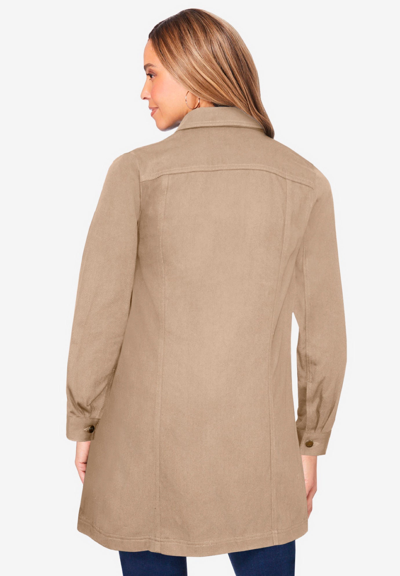 Long Denim Jacket image number 1