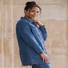 Long Denim Jacket image number null