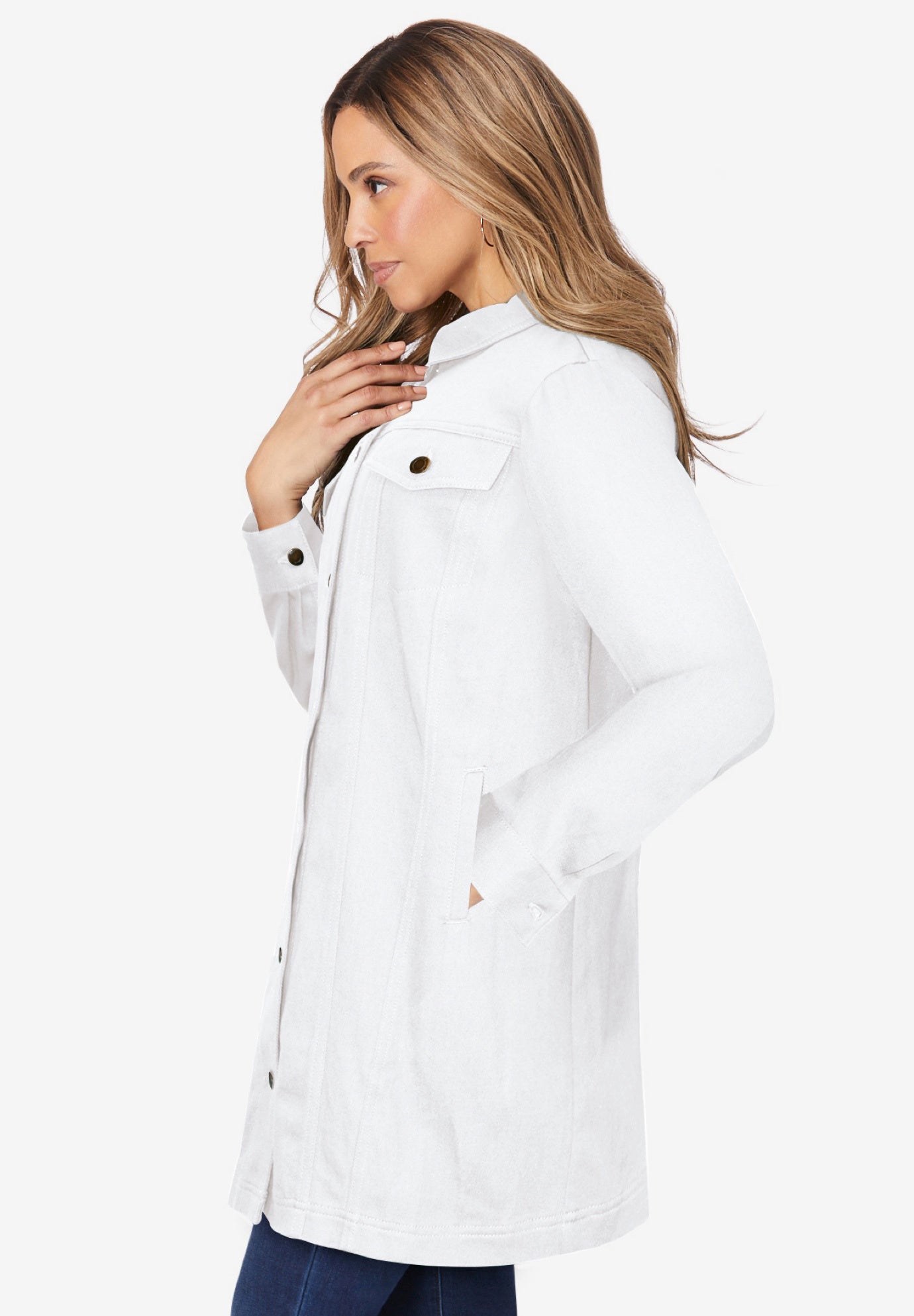 Long Denim Jacket image number 2