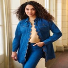 Long Denim Jacket image number null