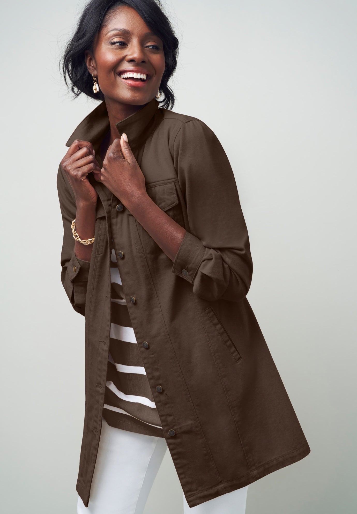Long Denim Jacket image number 0