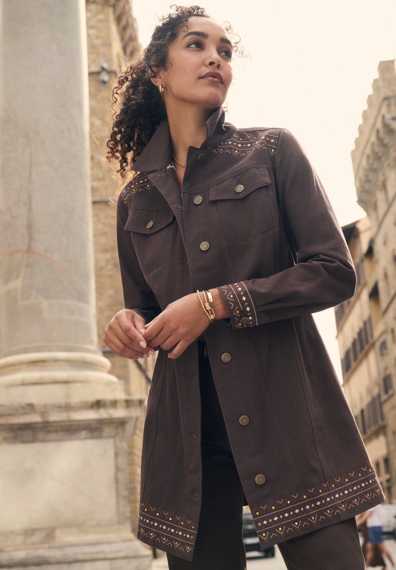 Long Denim Jacket image number 0