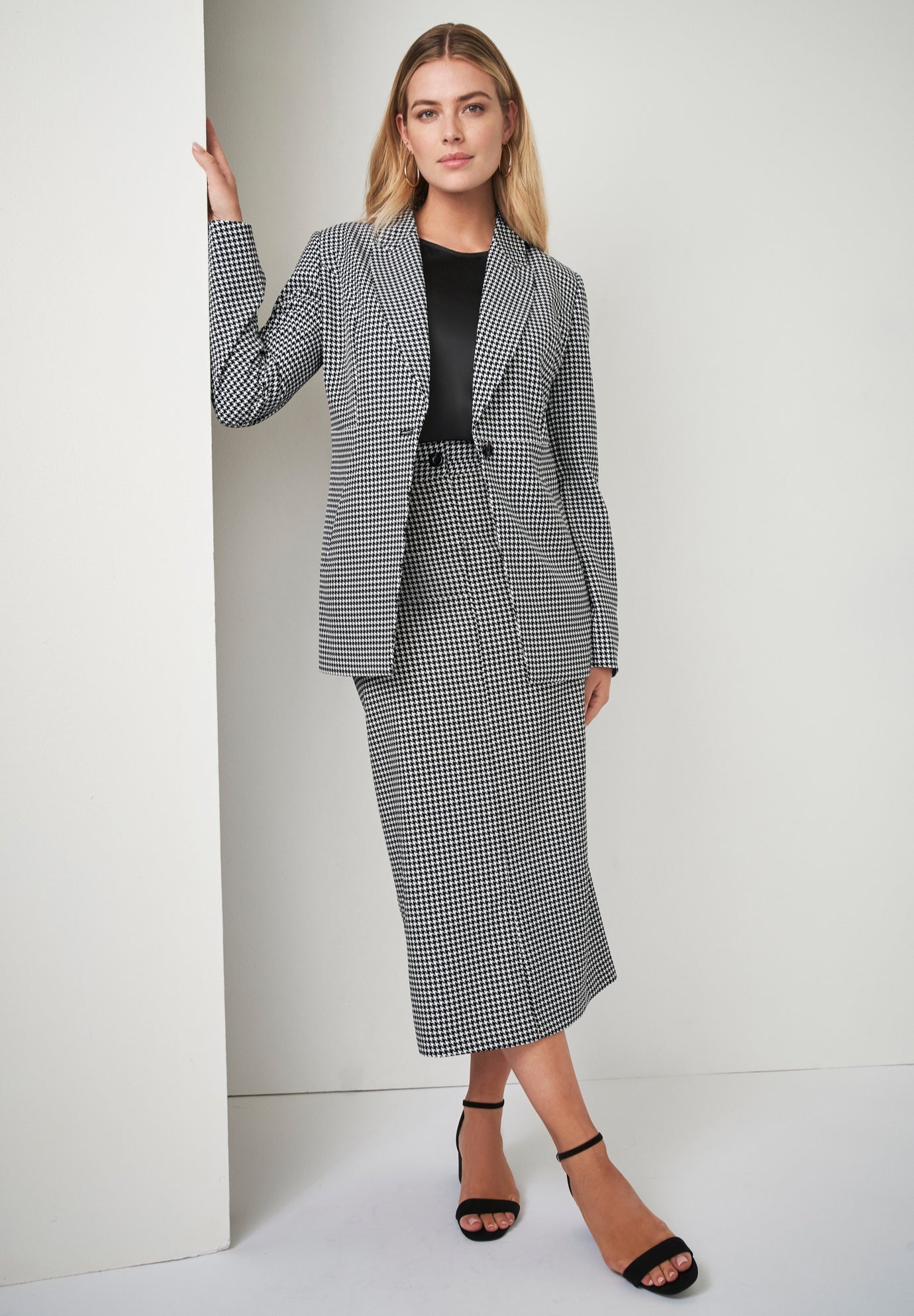 Tummy Control Bi-Stretch Midi Skirt image number 3