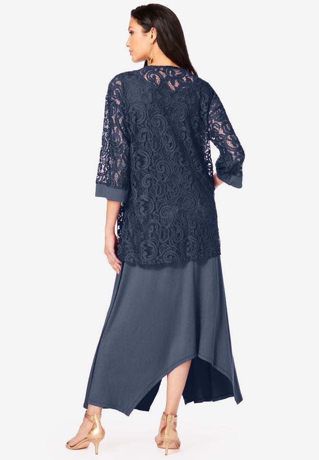 Lace Jacket Dress Set image number 1