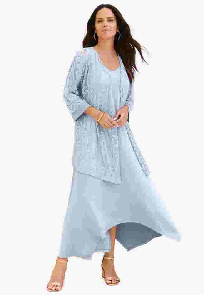 Lace Jacket Dress Set image number 0
