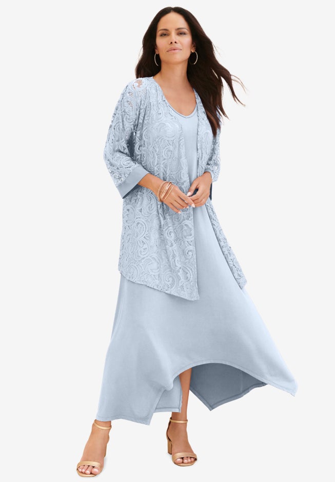 Lace Jacket Dress Set image number 0