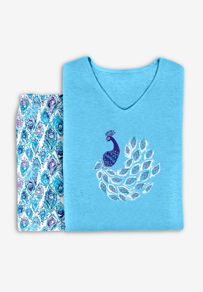 Long Sleeve Knit PJ Set image number 3