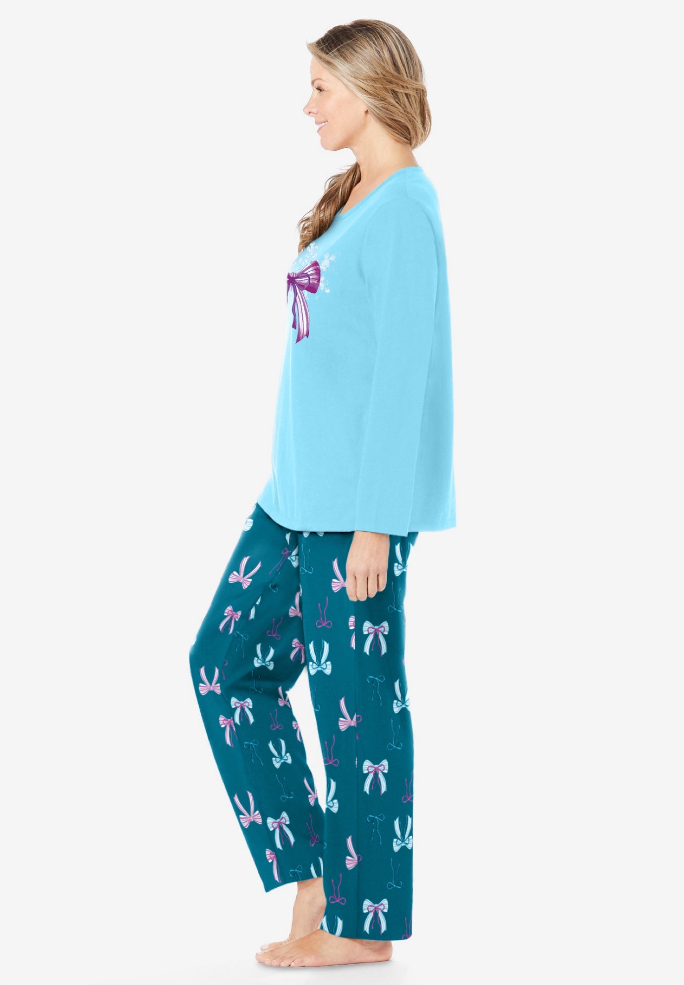 Long Sleeve Knit PJ Set image number 2