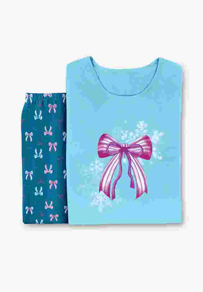 Long Sleeve Knit PJ Set image number 3