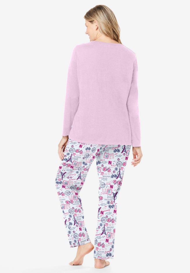 Long Sleeve Knit PJ Set image number 1