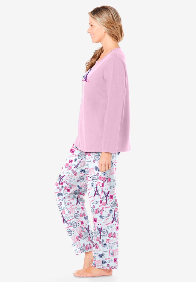 Long Sleeve Knit PJ Set image number 2