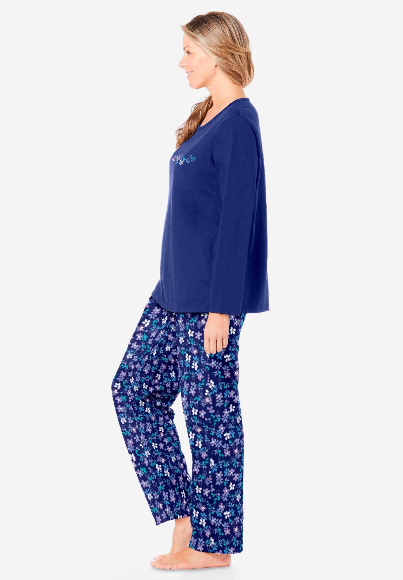 Long Sleeve Knit PJ Set image number 2