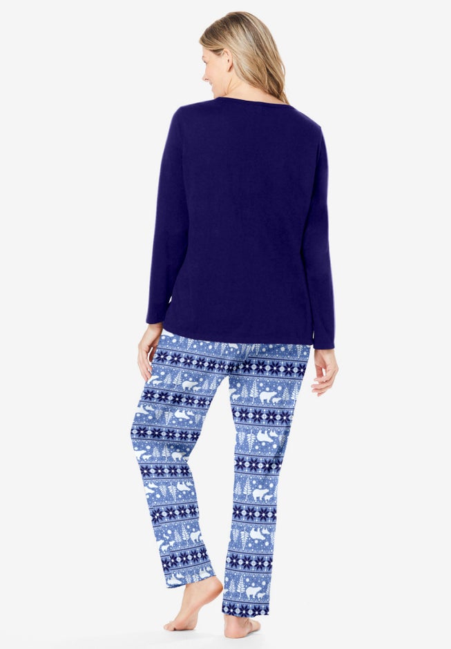 Long Sleeve Knit PJ Set image number 1