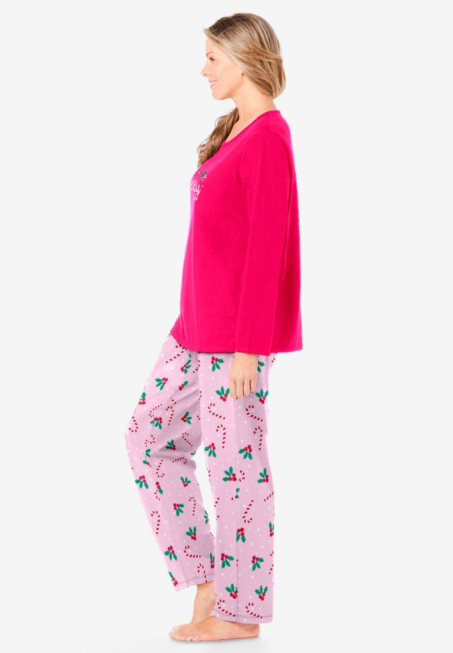 Long Sleeve Knit PJ Set image number 2