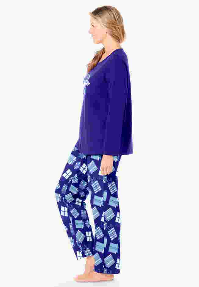 Long Sleeve Knit PJ Set image number 2