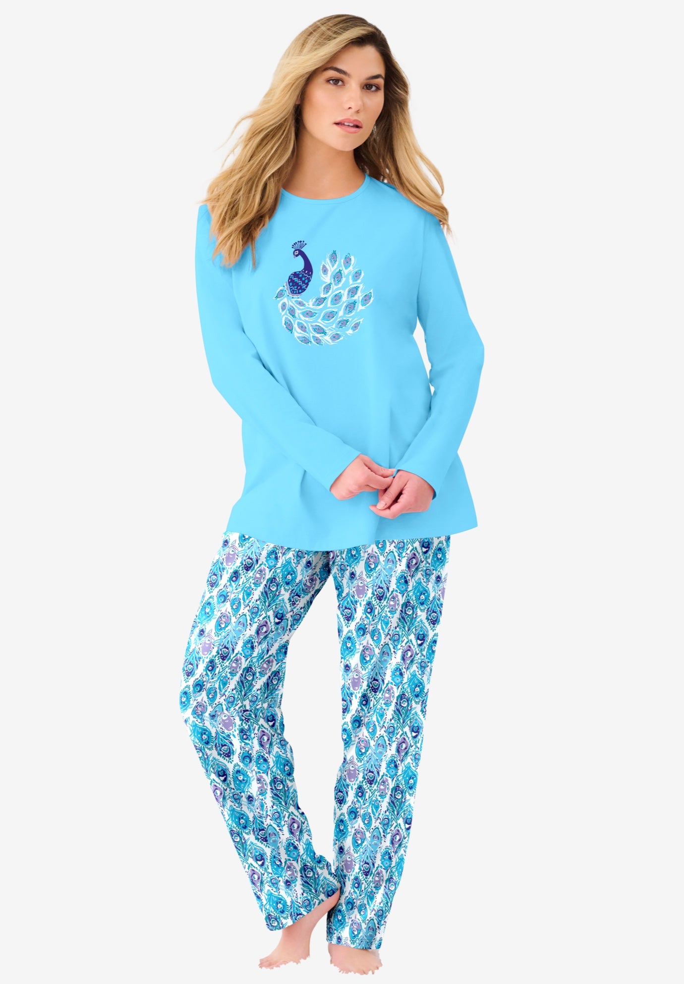 Long Sleeve Knit PJ Set image number 0