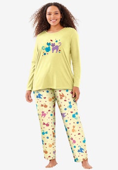 Long Sleeve Knit PJ Set