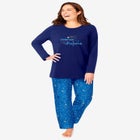 Long Sleeve Knit PJ Set image number null