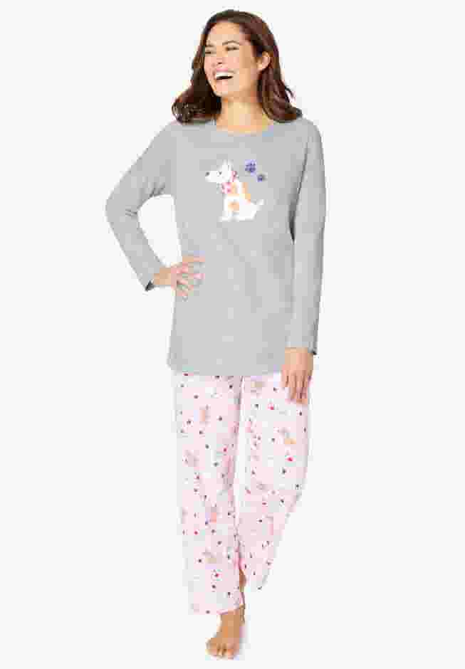 Long Sleeve Knit PJ Set image number 0