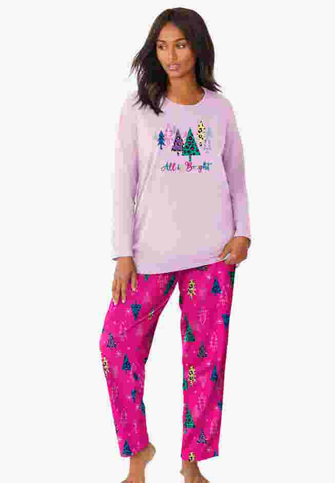 Long Sleeve Knit PJ Set image number 0