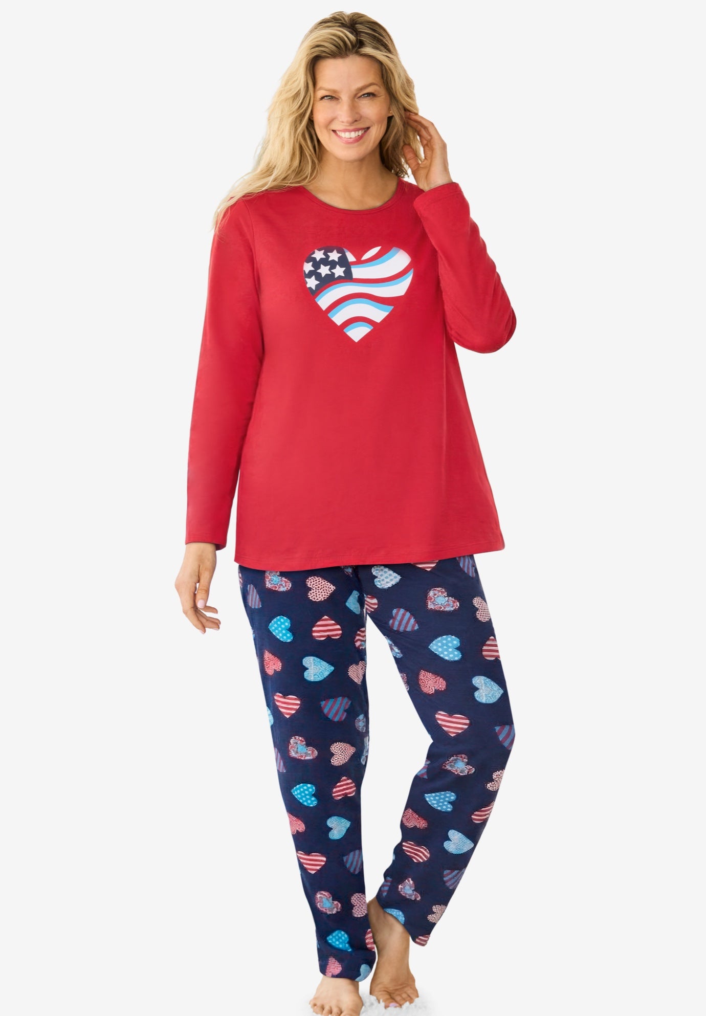 Long Sleeve Knit PJ Set image number 0