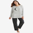 Long Sleeve Knit PJ Set image number null