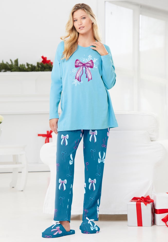 Long Sleeve Knit PJ Set image number 5