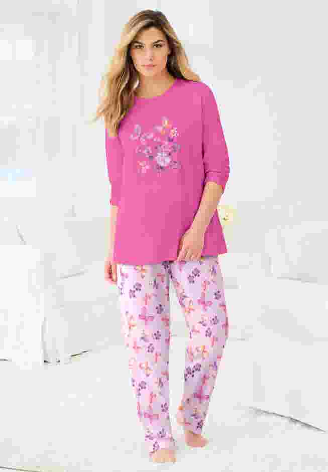 Long Sleeve Knit PJ Set image number 0