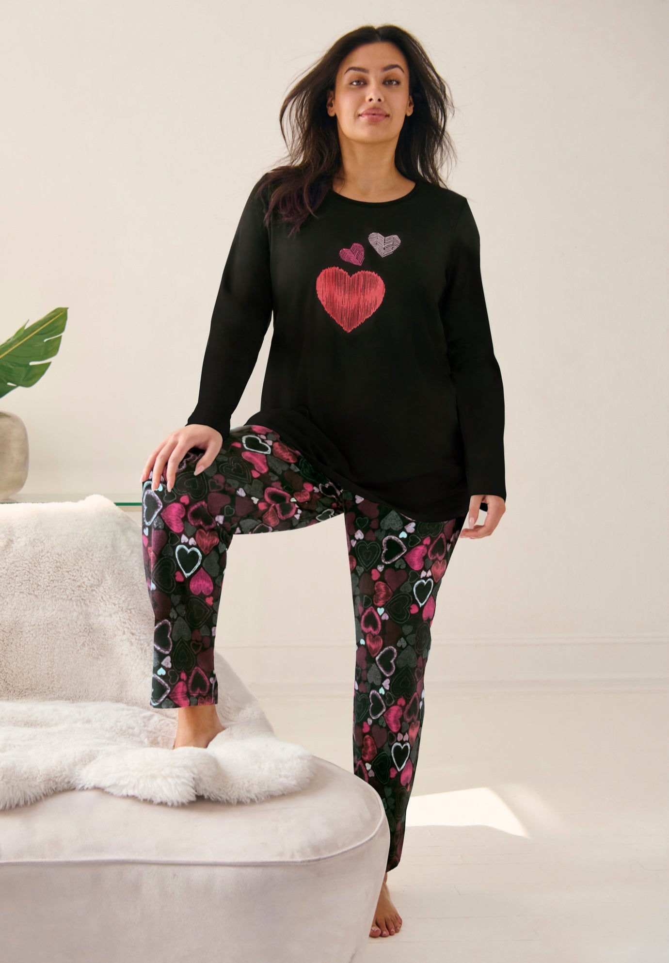 Long Sleeve Knit PJ Set image number 0