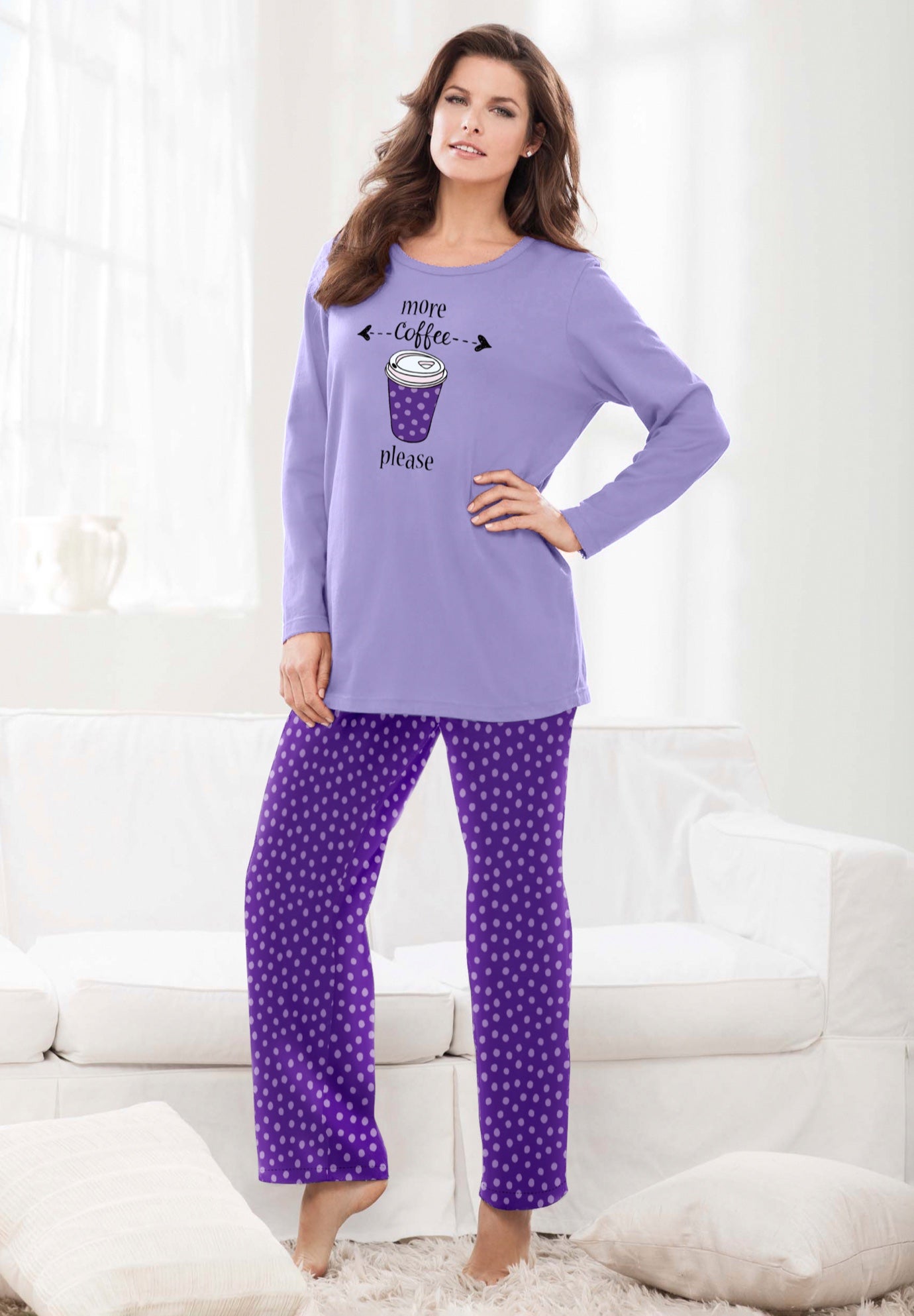 Long Sleeve Knit PJ Set image number 0