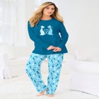 Long Sleeve Knit PJ Set image number null