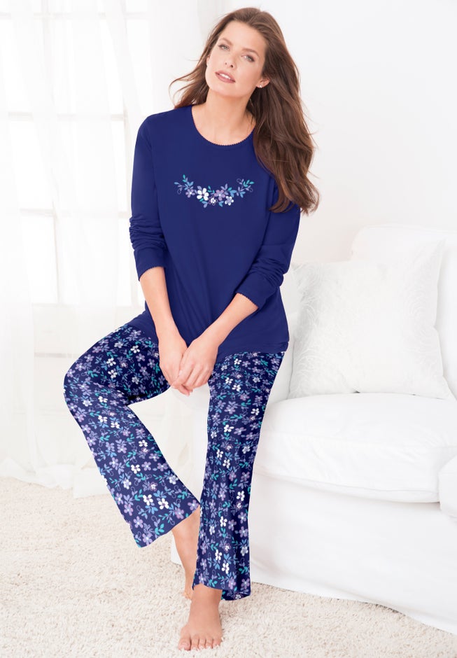 Long Sleeve Knit PJ Set image number 0