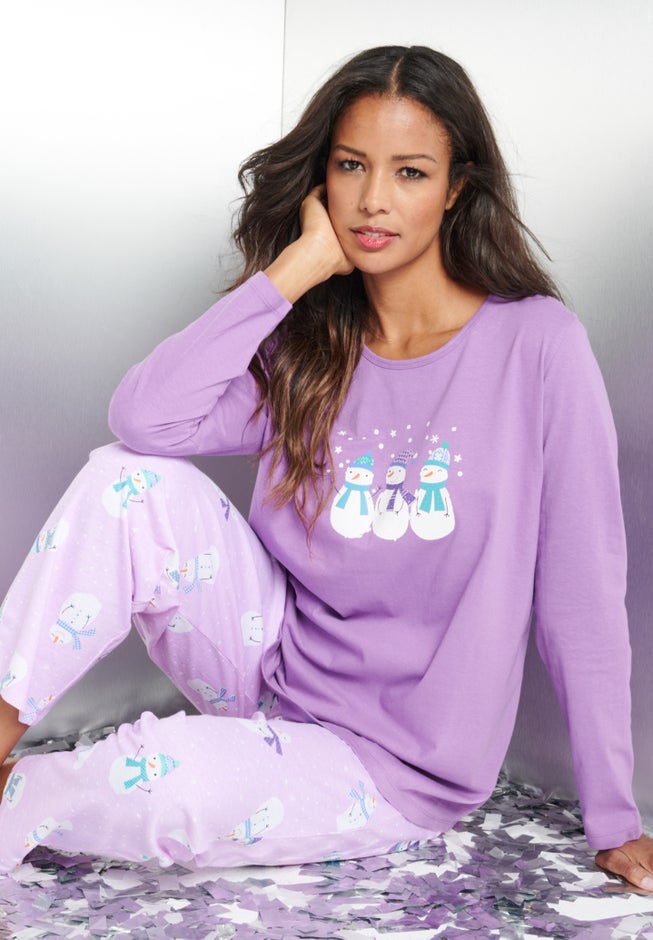Long Sleeve Knit PJ Set image number 8