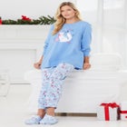 Long Sleeve Knit PJ Set image number null