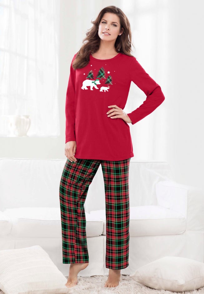 Long Sleeve Knit PJ Set image number 0