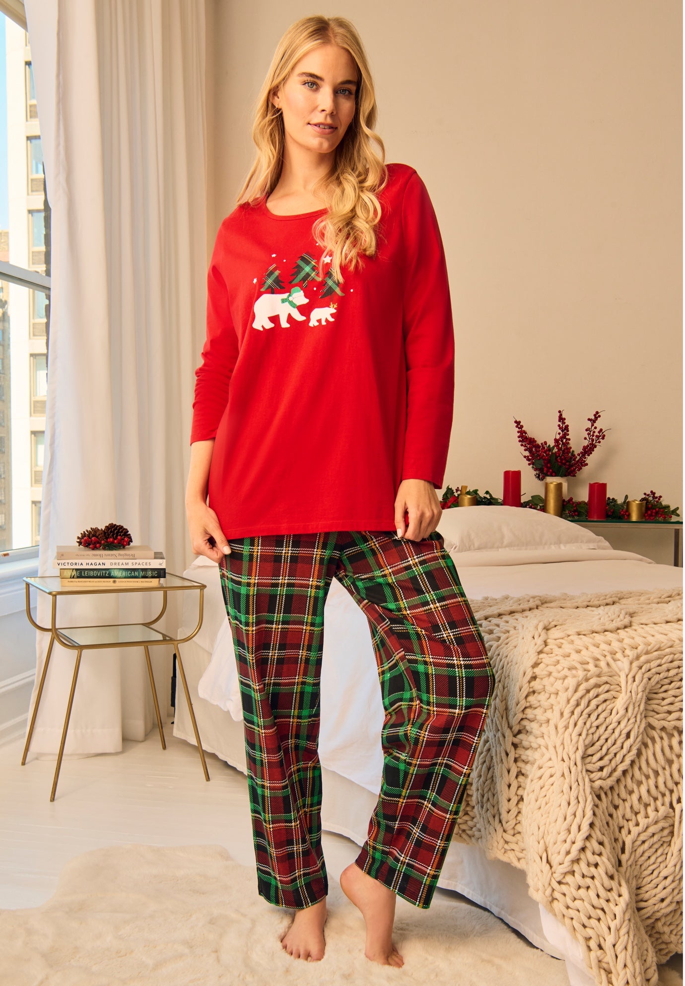 Long Sleeve Knit PJ Set image number 0