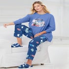 Long Sleeve Knit PJ Set image number null