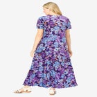 Short-Sleeve Crinkle Dress image number null