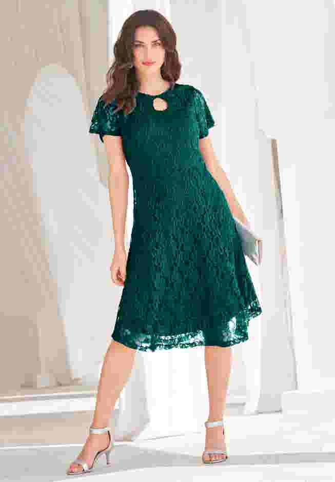 Keyhole Lace Dress image number 0