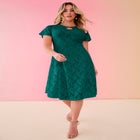 Keyhole Lace Dress image number null