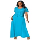 Stretch Cotton Tank Maxi Dress image number null