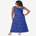 Stretch Cotton Tank Maxi Dress image number null