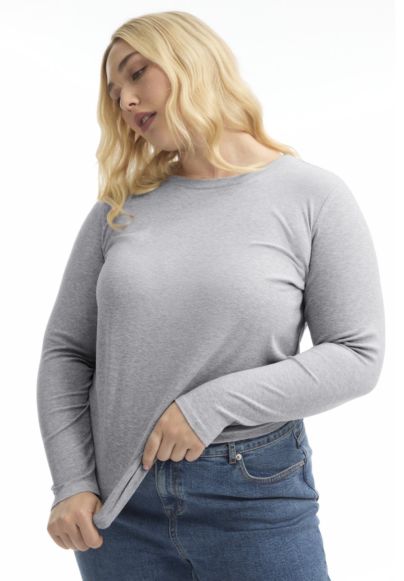 Ribbed Crewneck Top image number 2