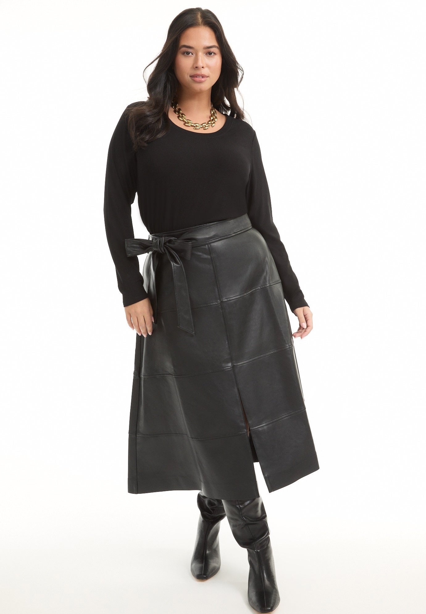 Ribbed Scoopneck Top image number 0