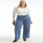 Ribbed Scoopneck Top image number null