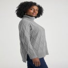 Cable Turtleneck Sweater image number null