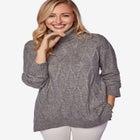 Cable Turtleneck Sweater image number null